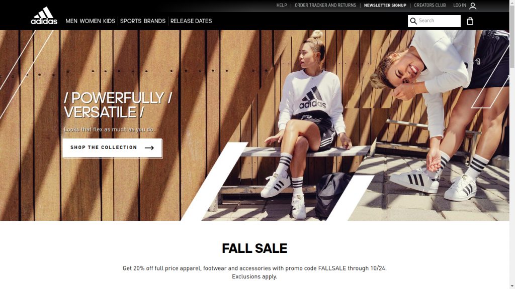 site web adidas